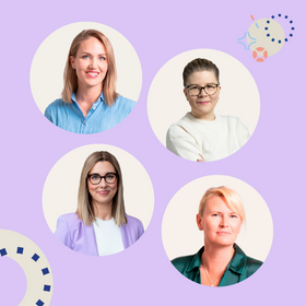 Suvi Tolonen, Soile Rissanen, Johanna Haapakorva, Hanna Liimatainen HR-PRO -valmennuksen kouluttajina