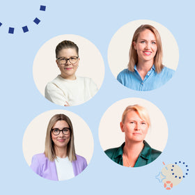 Suvi Tolonen, Soile Rissanen, Johanna Haapakorva, Hanna Liimatainen HR-PRO -valmennuksen kouluttajina